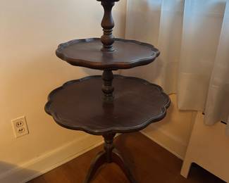 Mahogany 3 tier table 