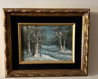 Signed oil on artist board 