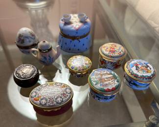 Limoges and Halcyon Days boxes
