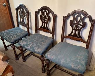 3 of 6 dining chairs 