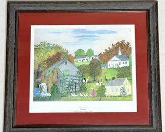 Bennington, Vermont Framed Print “Autumn” by Grandma Moses