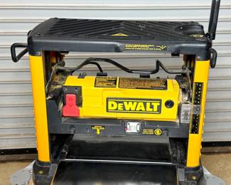 Dewalt Planer on Rolling Work Table