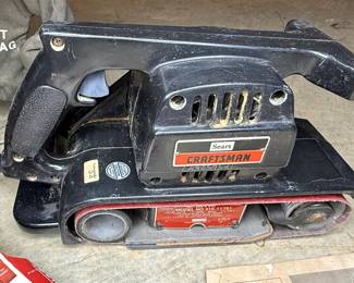 Craftsman 3 Inch Dustless Belt Sander with Extra Belts