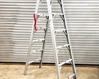 7’ Tall Double Sided Compact Folding Ladder