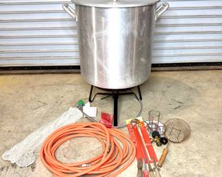 120 Quart Boiling Pot with Jet Burner and Accessories