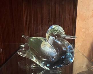 Princess House Lead Crystal Duck Figurine