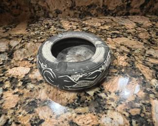 Carved "Dead Sea Stone" Ashtray