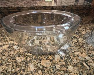 Clear Glass Punch Bowl