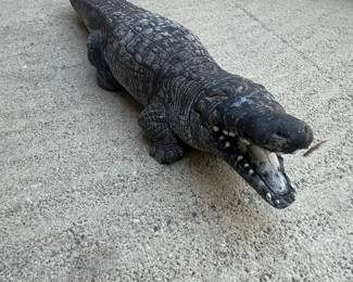 Large Realistic Alligator Statue