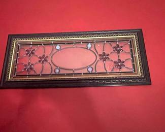 Victorian Style Stained Glass Transom Panel