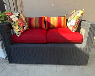 Modway Sojourn Outdoor Patio Loveseat with Sunbrella Cushions