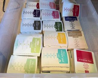 Lots and lots of crafting stamps and ink, pads and stickers, etc.
