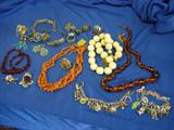 Coral, amber, Native American, charm bracelets