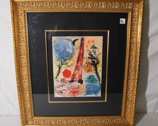 Marc Chagall "Vison of Paris" 1960