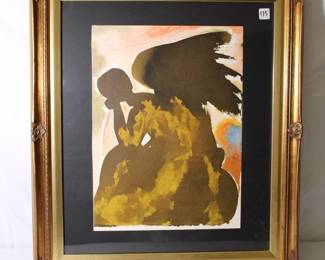 Salvador Dali Inter Filios dei affuit etiam satan Lithograph in colors, 1969, sheet size: 13.75 x 19 inches, signed and dated, with COA