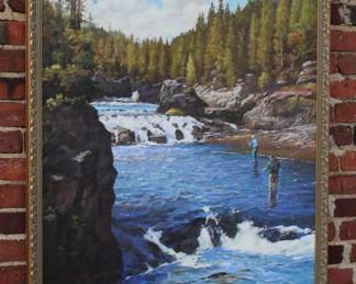 "On the Fly" Oil on Canvas by Jose Lopez Salcedo signed by the artist w/ COA