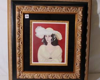 Henri Matisse "Plumes Branches" Lithograph with extensive hand coloring on thick wove paper. size 220mm x 270mm. with COA