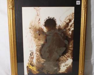 Salvador Dali "Abraham, Abraham!" Signed and dated 1964, sheet size: 19 x 13.75 inches, With description.