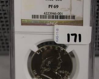 1960 50c Graded PF 69