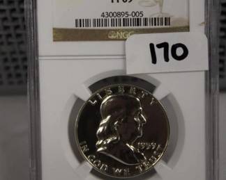 1959 50c Graded PF 69