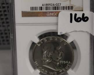 1954 50c GRaded PF 68