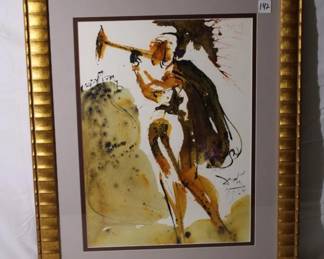 Salvador Dali, "Canite tuba in Sion..." Lithograph in colors on handmade paper, 1967- 1969, signed and dated, sheet size: 13 1/4 x 19 inches with COA