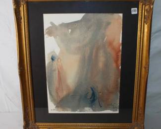 Salvador Dali 1969 Lithograph "Behold the Virgin Shall Conceive" Size: 19 x 13.75 inches. With description