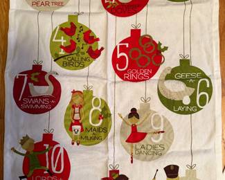 Crate Barrel Xmas Towel