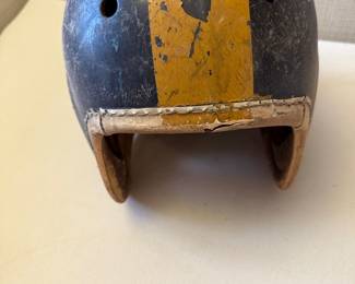 Vintage Leather Football Helmet, As found,