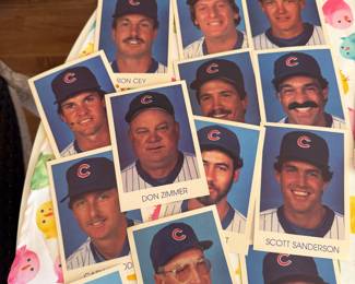 Vintage 1985 Chicago Cubs Cards ( there are 54 ) Lions Photo