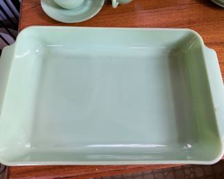 Vintage Fire King Jadeite Lasagna Dish