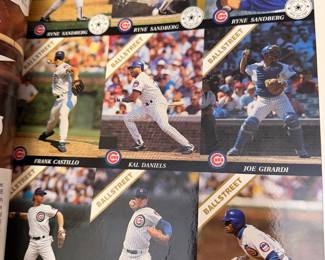 Inside Cubs Quartley UNCUT Baseballs cards