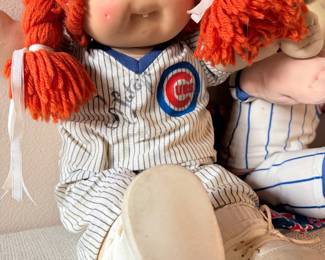Cabbage Patch Kid wearing #40 Chicago Cubs Rick Sutcliff Autographed