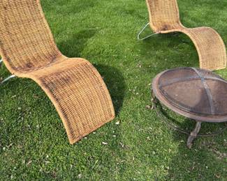 Vintage IKEA KARISKRONA Rattan Chaise Lounge, Designed by Carl Ojerstam, Late 1990's (2)