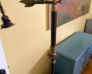 Antique Enamel Floor Lamp
