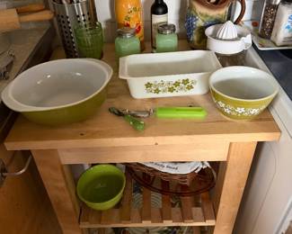 Vintage Pyrex Cinderella Bowls, Vintage Pyrex Spring Blossom