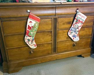 Stanley Furniture armoire, dresser with mirror + nightstands