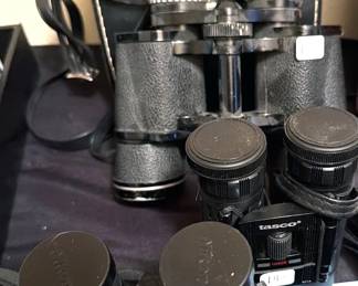 Assorted binoculars
