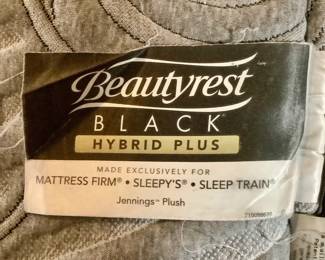 Beautyrest hybrid, plus mattress with frame