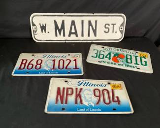 License Plates off Main 