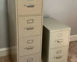 Two HON Filing Cabinets