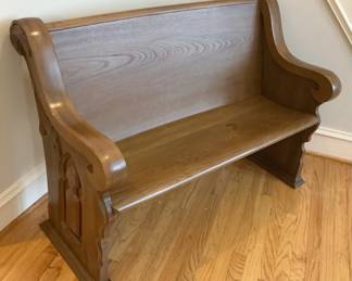 Wooden Pew Bench