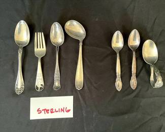 Sterling And Plated Spoons