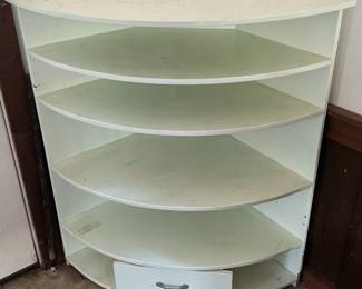 White Corner Shelving