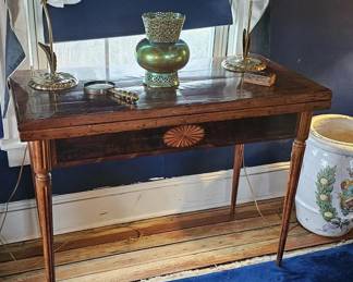 Antique Mahogany Game Table.