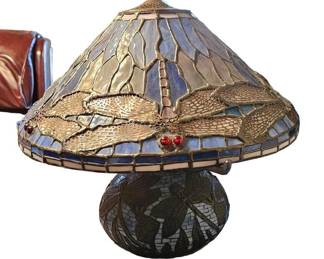 Reproduction Tiffany Studios Dragon Fly Table Lamp.