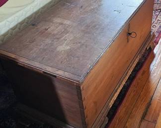 Mid 19th century trousseau chest.