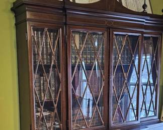 Sheridan mahogany breakfront