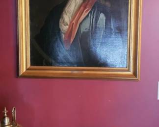 Attributed to John Smibert (American / British 1688-1751). Oil on canvass, portrait of Joseph Crawford (1712-1776).