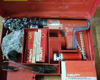 Hitting Powder Actuated Gun